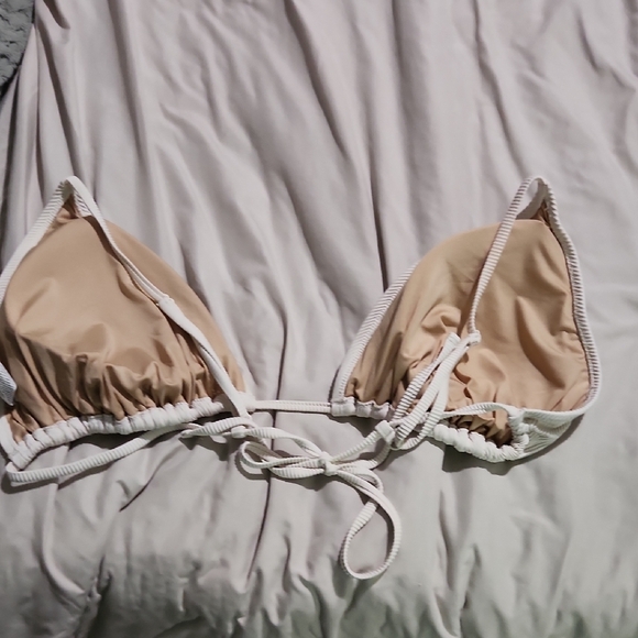 White Ribbed Bikini Set - Picture 5 of 6